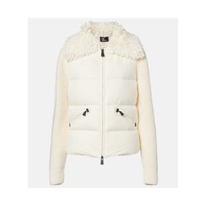 몽클레어 다운 패널 버진 울 카디건 P01074082