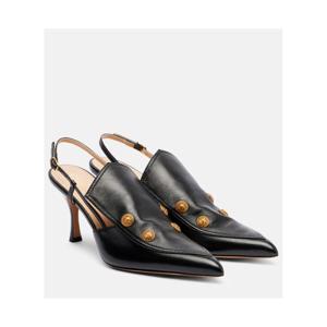 끌로에 Agnes 임벨리시드 레더 슬링백 펌프스 P01102183