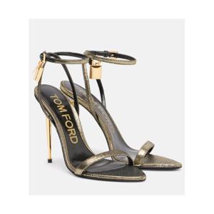 톰포드 Padlock 105 메탈릭 샌들 P01083406