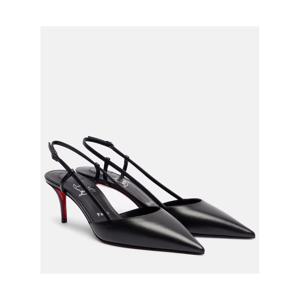 크리스찬루부탱 Miss Z Sling 60 레더 슬링백 펌프스 P01047588