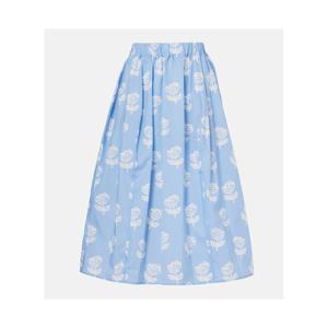 마르니 플로럴 코튼 포플린 미디 스커트 P01058582