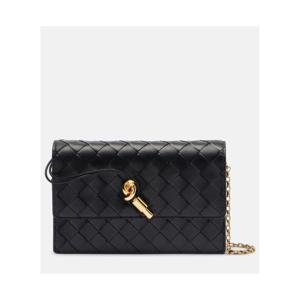 보테가베네타 Andiamo 인트레치아토 레더 숄더 백 P01097477