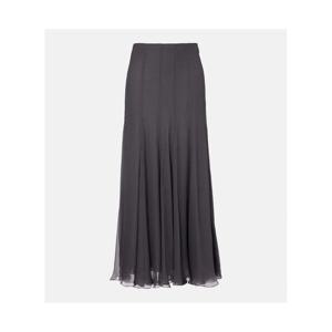끌로에 패널 하이라이즈 실크 모슬린 맥시 스커트 P01090122