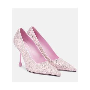 지미추 Ixia 95 임벨리시드 새틴 펌프스 P01071022