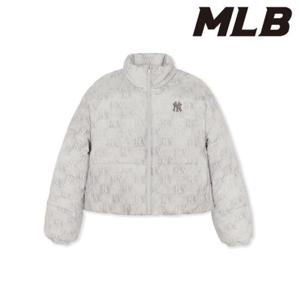 MLB (3FDJM0156-50CRS) 여성 클래식 모노그램 빈티지 중량 크롭패딩