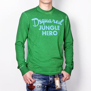 디스퀘어드 맨 JUNGLE HERO 긴팔티 그린 74GC0898