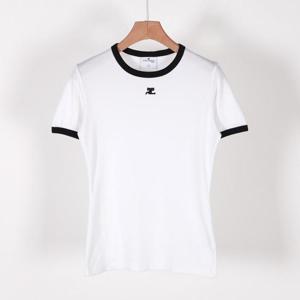 [클로딩캡슐] 시그니처 콘트라스트 라운드 화이트 VESJTS017JS0070 0098