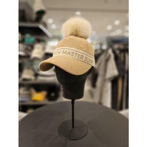 [마스터바니에디션] (421E4CP205) 여성 자카드 로고 폼폼이 니트 볼캡
