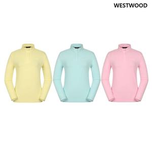 [웨스트우드] 여성 배색 집업 티셔츠 (3컬러) WN3WTTS314