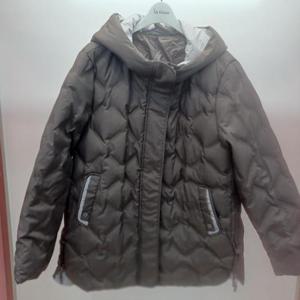 Destijl HC06 엉덩이덮는길이 이중컬러 옆트임 훅집업 덕 패딩 후드 점퍼 D2543jp03DB