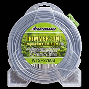 KASIWA 예초기끈(사각) WTS-2760S 2.7x60M(은색)알루미늄 부품 소모품 자재 파츠