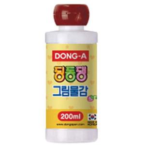 딩동댕 그림물감 200ml 갈색 동아 학용품 학습준비물 물감 스케치북 수채화용품 딩동댕 그림물감 200ml 갈색 동아
