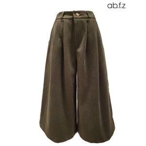 [에이비에프지]반 밴딩 코듀로이 7부 와이드 반바지 APA1HP35A