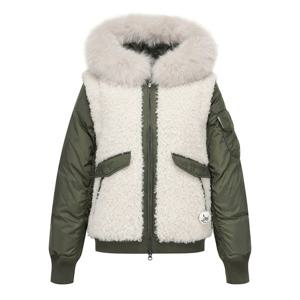 [파리게이츠] 여성 부클 베스트 레이어드 구스다운 점퍼 521E4JP306IV