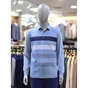 런던포그 세이브존04 패턴 기모블루 티셔츠 LOWTA 956c