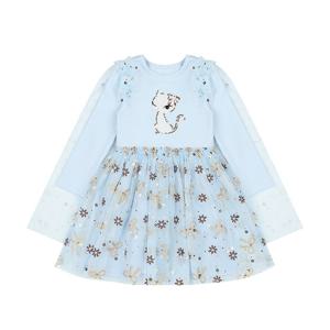 [프렌치캣(정상)]L/BL 리본 샤 망또 원피스(Q55DBO210)