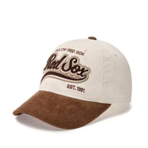 MLB 바시티 코듀로이 레터링 배색 볼캡 A5 3ACPVC146 43BRL 50GND 50PKM