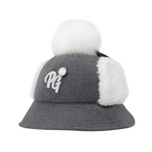 여성스마일 탈착 폼폼이 이어워머 버킷햇521E4CP010GY