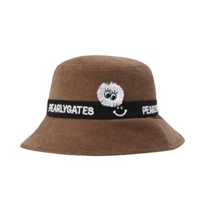 여성 프레이드 패치 배색 코튜로이 버킹햇521E4CP009BG