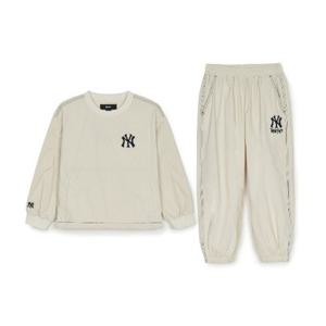 MLB키즈트레이닝세트 NQK 7AS2B0246-50CRD 스트릿 로고 우븐 맨투맨세트 뉴욕양키스
