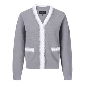 [세인트앤드류스]여성 레이스 프릴 니트 가디건 821E1SD101