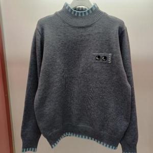 Latium HC06 깔끔한 이중컬러넥 땡글 반목폴라 니트티 T2543sw12G