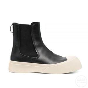 마르니 파블로 블랙 나파 레더 첼시 남성 부츠 TCZU000402 P7226 00N99 발송