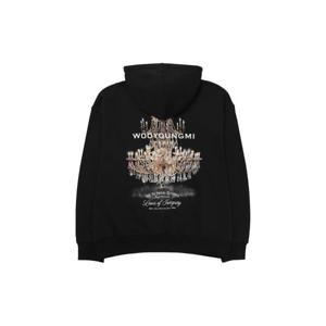 우영미 샹들리에 그래픽 후드 티셔츠 블랙   25FW W253TS33732B