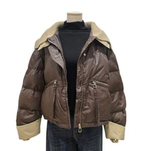 [에이지도르]배색 카라 패딩점퍼(ALFIWIJ107)