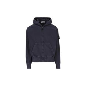 26 SS 스톤 아일랜드 오버사이즈 핏 후드 집업 스웨트셔츠 블루 K2S156100017S0184