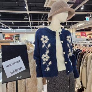 밀스튜디오 DP02 꽃모양포인트라운드니트가디건 LRCCDS102