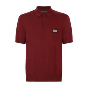 25 FW 돌체앤가바나 로고 태그 버진 울 폴로 셔츠 GXO38TJCVC7 TP432363322