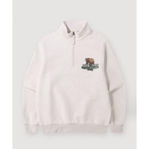 [지프]남여공용) 본투비프리 베어 하프집업 맨투맨 긴팔 티셔츠 JQ4TSU844