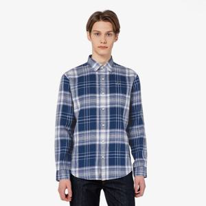 [라코스테공식] 남성 린넨 빅체크 셔츠 CH639E-55G 166