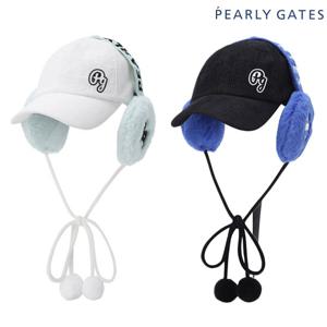 여성 폼폼이 귀도리/자카드 코듀로이 볼캡 521C4CP674