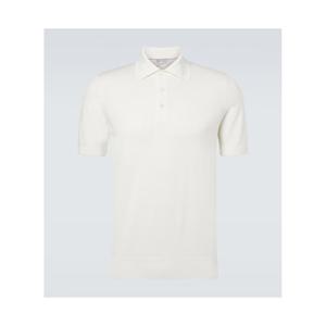 Brunello Cucinelli 코튼 피케 폴로 셔츠 P01138452