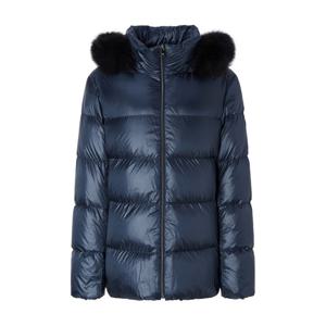 [닥스골프] 여성 글로시 구스다운 퍼 후드 중힙 점퍼 (DNJU5D754N3)