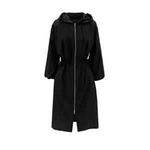 스트링후드 트렌치코트