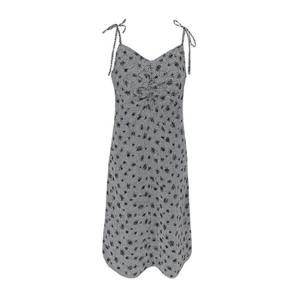 플라워체크 뷔스티에원피스