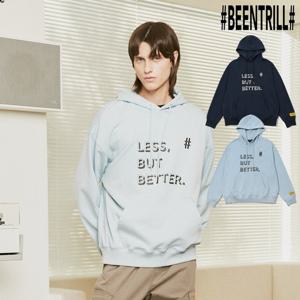[빈트릴]레터링 오버핏 후드티 BA233HM004