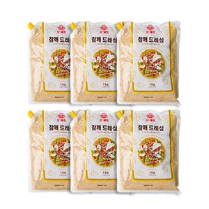 오뚜기 오쉐프 참깨드레싱 1박스 (1kg x 6개입) 냉장