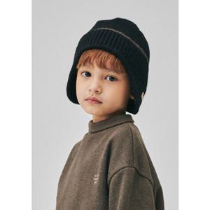 [빈HU] (BZ63AH02BK) 브라운 스트라이프 블랙 비니