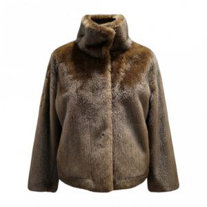 페이지플린  (F5DFU501) 하이넥 페이크 퍼 자켓