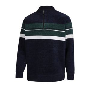 [파파브로]맨즈 스트라이프 반집업 부드러운 니트 NE-KN-414