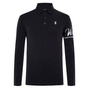 [와이드앵글]남성 TO 소매 포인트 기모 폴로 티셔츠 WMW25293Z1