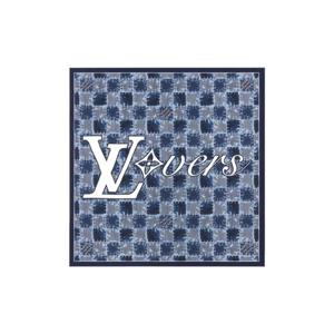 루이비통 스플래쉬 다미에 실크 스퀘어 네이비 M96293