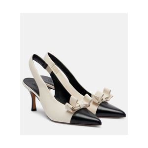 끌로에 Alba 75 보우 디테일 레더 슬링백 펌프스 P01133627