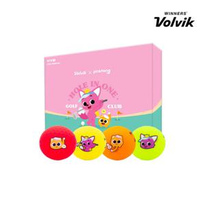 볼빅 골프공 선물세트 비비드 핑크퐁 한정판 3피스 1더즌 12구
