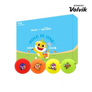 볼빅 골프공 선물세트 비비드 아기상어 한정판 3피스 1더즌 12구