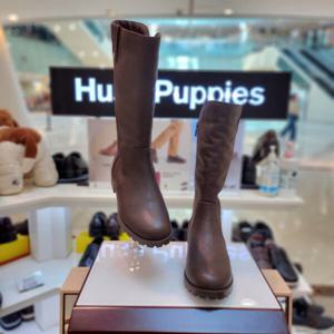 [허시파피]여성 발 편한 3cm 워커창 하프 털부츠 3fq614-005_CA